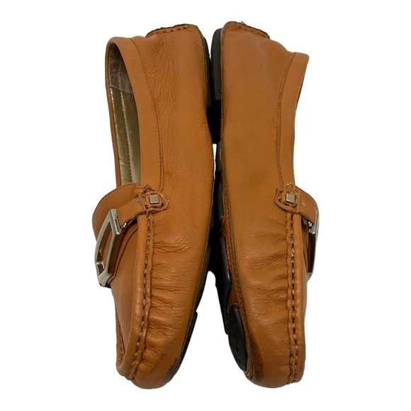 Adrienne Vittadini Camel Leather Comfort Driving Loafers Women’s 9 - Picture 10 of 14